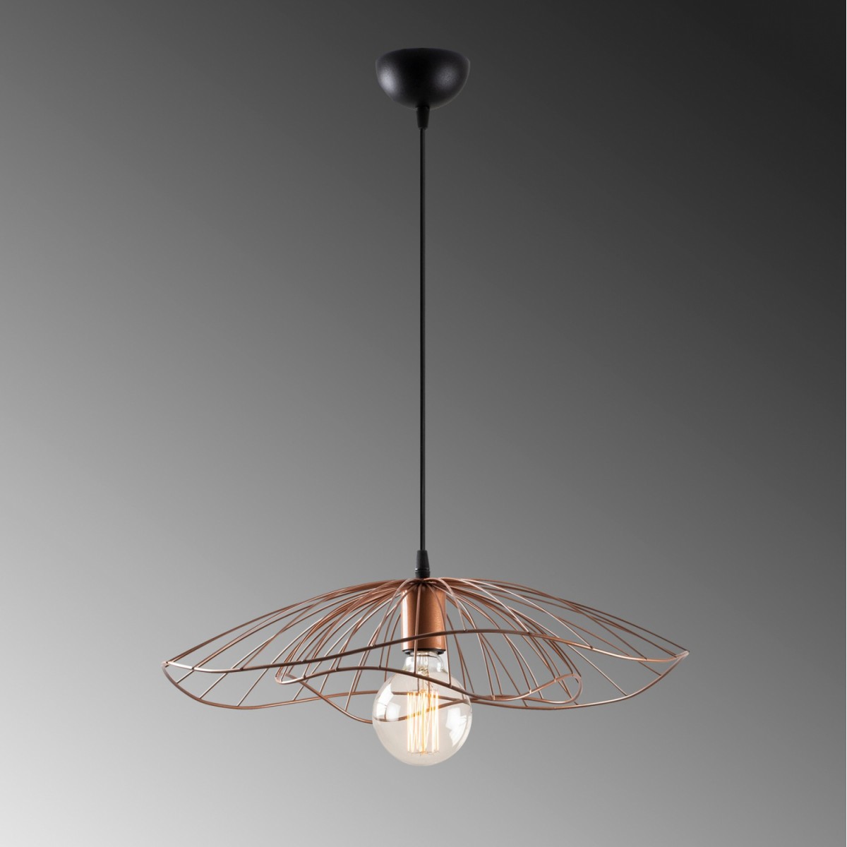 ΦΩΤΙΣΤΙΚΟ ΟΡΟΦΗΣ ΜΕΤΑΛΛΙΚΟ ΚΡΕΜΑΣΤΟ COPPER (ΧΑΛΚΙΝΟ) HM7229.02 Φ50x111 εκ.