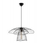 ΦΩΤΙΣΤΙΚΟ ΟΡΟΦΗΣ ΜΕΤΑΛΛΙΚΟ ΚΡΕΜΑΣΤΟ ΜΑΥΡΟ HM7231 E27 Φ50x123 εκ.