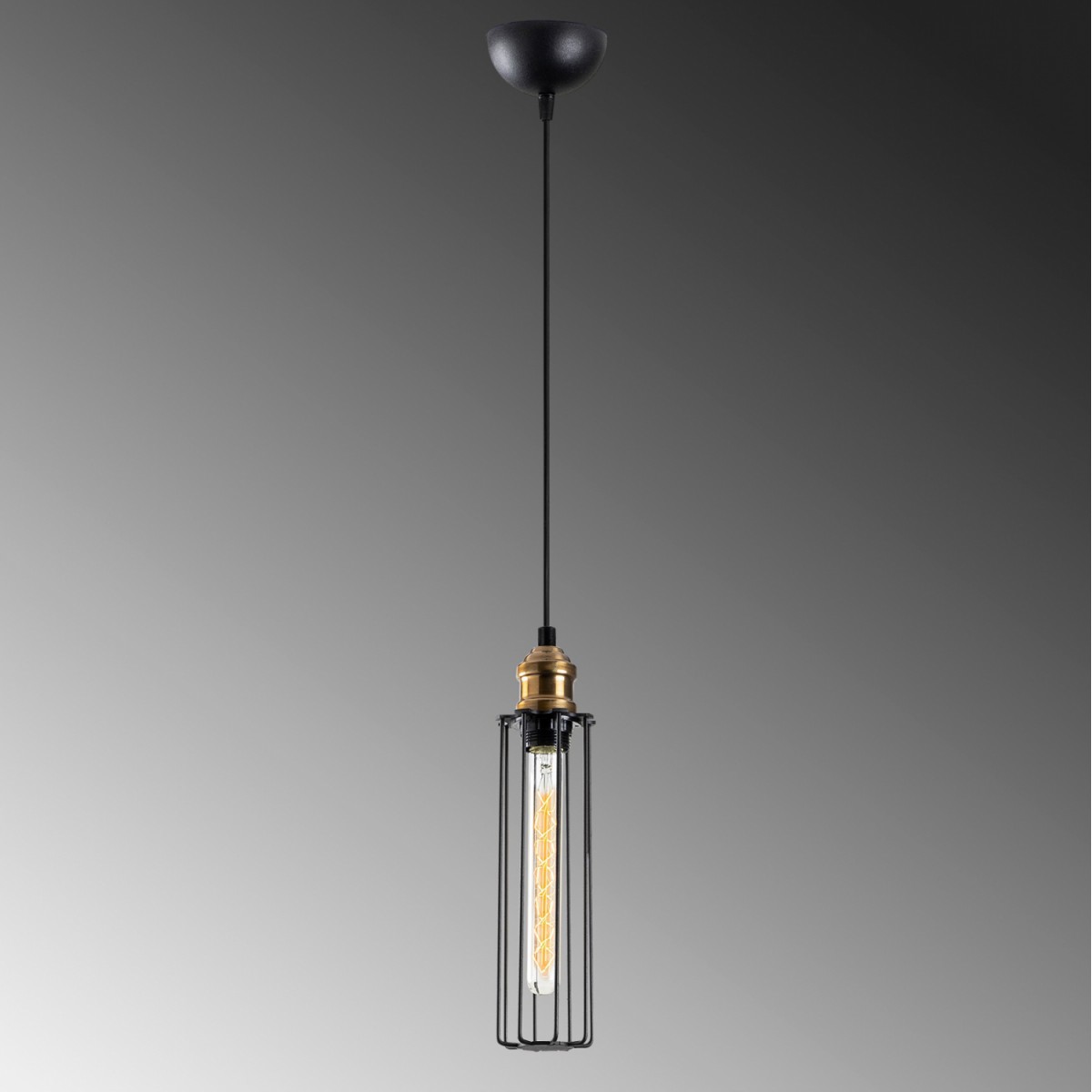 ΦΩΤΙΣΤΙΚΟ ΟΡΟΦΗΣ ΚΡΕΜΑΣΤΟ ΜΕΤΑΛΛΙΚΟ ΜΑΥΡΟ HM7253 Φ8Χ123