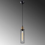 ΦΩΤΙΣΤΙΚΟ ΟΡΟΦΗΣ ΚΡΕΜΑΣΤΟ ΜΕΤΑΛΛΙΚΟ ΜΑΥΡΟ HM7253 Φ8Χ123