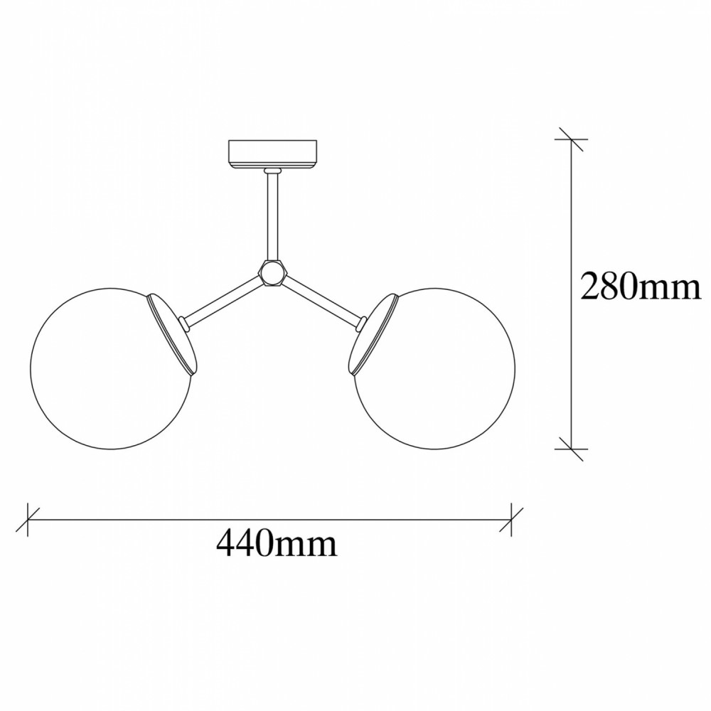 ΦΩΤΙΣΤΙΚΟ ΟΡΟΦΗΣ ΜΕΤΑΛΛΙΚΟ ΜΕ ΧΡΥΣΟ ΣΚΕΛΕΤΟ ΚΑΙ ΛΕΥΚΟ ΓΥΑΛΙ HM7262 44Χ15Χ28 εκ.