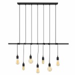 ΦΩΤΙΣΤΙΚΟ ΟΡΟΦΗΣ 7ΦΩΤΟ ΜΕΤΑΛΛΙΚΟ ΜΑΥΡΟ HM7266 120Χ10Χ180 εκ.