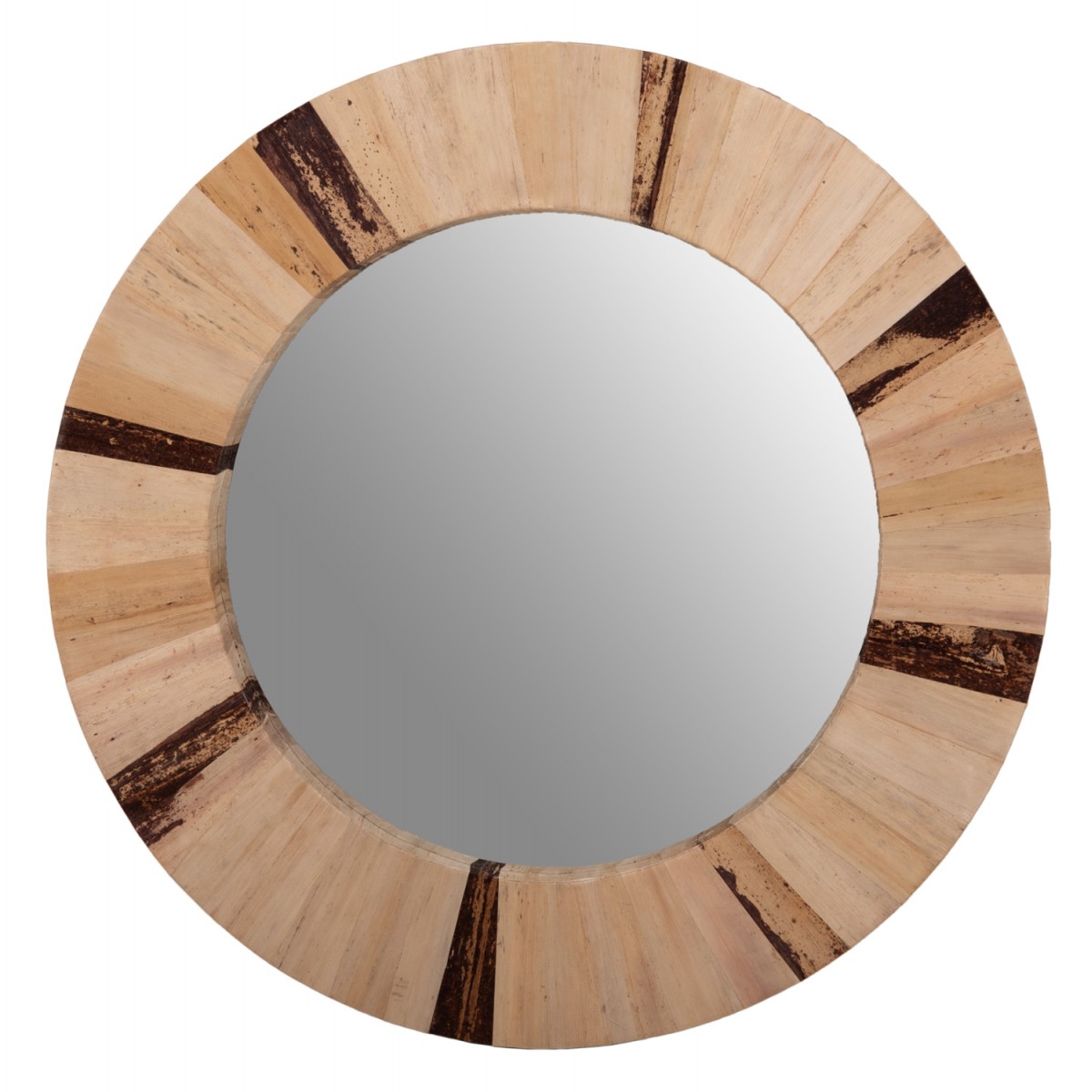 ΚΑΘΡΕΠΤΗΣ ΤΟΙΧΟΥ ΣΤΡΟΓΓΥΛΟΣ HM7837 ΠΛΑΙΣΙΟ ΙΝΕΣ ΦΟΙΝΙΚΑ ΦΥΣΙΚΟ ΧΡΩΜΑ Φ60x4εκ.