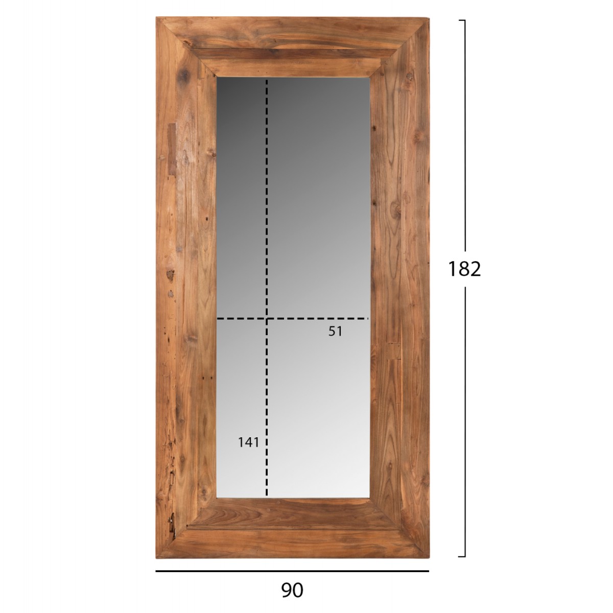 ΚΑΘΡΕΠΤΗΣ ΤΟΙΧΟΥ YORKSHIRE HM4267 ΠΛΑΙΣΙΟ ΑΝΑΚΥΚΛΩΜΕΝΟ ΞΥΛΟ ΤΕΑΚ 90x182εκ.