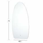 ΚΑΘΡΕΠΤΗΣ TOIXOY ΣΕΙΡΑ TORCH HM4496 ΧΩΡΙΣ ΠΛΑΙΣΙΟ-LED ΟΠΙΣΘΙΟΣ ΦΩΤΙΣΜΟΣ 48,5x79Υεκ.