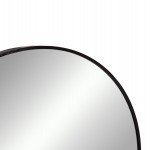 ΚΑΘΡΕΠΤΗΣ ΤΟΙΧΟΥ ΣΕΙΡΑ ARCHER HM4498.01 ΠΛΑΙΣΙΟ ΣΤΡΟΓΓΥΛΟ ΑΛΟΥΜΙΝΙΟΥ ΜΑΥΡΟ Φ80εκ