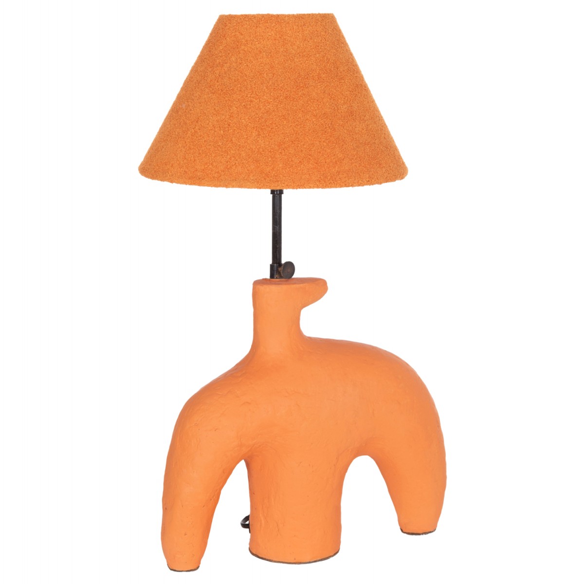 ΕΠΙΤΡΑΠΕΖΙΟ ΦΩΤΙΣΤΙΚΟ BOFEL HM4697 ΤΕΡΑΚΟΤΑ ΠΟΡΤΟΚΑΛΙ-ΚΑΠΕΛΟ TEDDY ΥΦΑΣΜΑ 30x8x52Υεκ