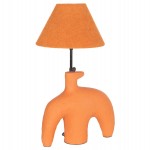 ΕΠΙΤΡΑΠΕΖΙΟ ΦΩΤΙΣΤΙΚΟ BOFEL HM4697 ΤΕΡΑΚΟΤΑ ΠΟΡΤΟΚΑΛΙ-ΚΑΠΕΛΟ TEDDY ΥΦΑΣΜΑ 30x8x52Υεκ