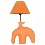 ΕΠΙΤΡΑΠΕΖΙΟ ΦΩΤΙΣΤΙΚΟ BOFEL HM4697 ΤΕΡΑΚΟΤΑ ΠΟΡΤΟΚΑΛΙ-ΚΑΠΕΛΟ TEDDY ΥΦΑΣΜΑ 30x8x52Υεκ