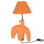 ΕΠΙΤΡΑΠΕΖΙΟ ΦΩΤΙΣΤΙΚΟ BOFEL HM4697 ΤΕΡΑΚΟΤΑ ΠΟΡΤΟΚΑΛΙ-ΚΑΠΕΛΟ TEDDY ΥΦΑΣΜΑ 30x8x52Υεκ