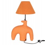 ΕΠΙΤΡΑΠΕΖΙΟ ΦΩΤΙΣΤΙΚΟ BOFEL HM4697 ΤΕΡΑΚΟΤΑ ΠΟΡΤΟΚΑΛΙ-ΚΑΠΕΛΟ TEDDY ΥΦΑΣΜΑ 30x8x52Υεκ