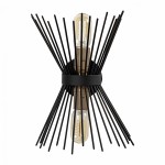 ΑΠΛΙΚΑ ΤΟΙΧΟΥ 2ΦΩΤΗ ΜΕΤΑΛΛΙΚΗ ΜΑΥΡH HM7299 23X16X33 εκ.