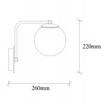 ΑΠΛΙΚΑ ΤΟΙΧΟΥ ΜΕΤΑΛΛΙΚΗ ΧΡΥΣΗ HM7301 15Χ26Χ22 εκ.