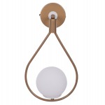 ΦΩΤΙΣΤΙΚΟ ΑΠΛΙΚΑ ΚΡΕΜΑΣΤΗ ΣΤΑΓΟΝΑ ΧΡΥΣΟ ΜΕ ΛΕΥΚΟ ΓΛΟΜΠΟ 22x20x43 εκ.HM7640.02