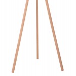 ΦΩΤΙΣΤΙΚΟ ΔΑΠΕΔΟΥ ΞΥΛΙΝΟ ΕΚΡΟΥ ΜΕ ΚΙΤΡΙΝΟ ΚΑΠΕΛΟ HM7272.15 Φ38x145 εκ.