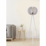 ΦΩΤΙΣΤΙΚΟ ΔΑΠΕΔΟΥ ΞΥΛΙΝΟ ΜΕ ΛΕΥΚΟ ΚΑΠΕΛΟ ΑΠΟ MDF HM7375.01 Φ36x145Υ εκ.