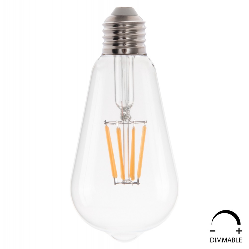 ΛΑΜΠΤΗΡΑΣ HM4188.01 LED FILAMENT 8W E27 DIMMABLE 2700K ΔΙΑΦΑΝΟΣ