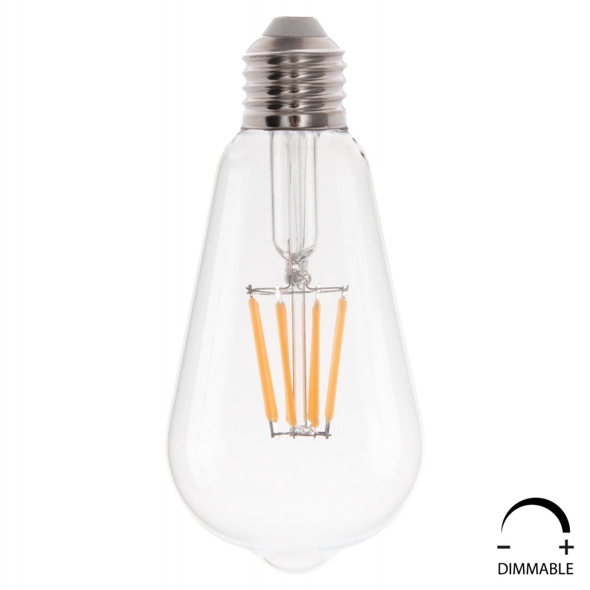 ΛΑΜΠΤΗΡΑΣ HM4188.01 LED FILAMENT 8W E27 DIMMABLE 2700K ΔΙΑΦΑΝΟΣ