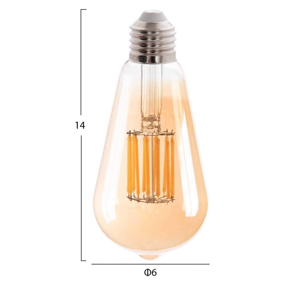 ΛΑΜΠΤΗΡΑΣ HM4189.02 LED FILAMENT 12W E27 2700K GOLD