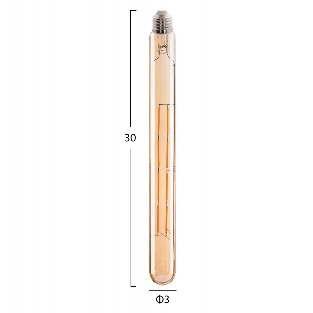 ΛΑΜΠΤΗΡΑΣ HM4191 LED FILAMENT 8W E27 3000K GOLD DIMMABLE