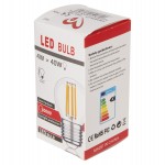 ΛΑΜΠΤΗΡΑΣ HM4046.01 LED FILAMENT 6W E27 2700K ΔΙΑΦΑΝΟ DIMMABLE