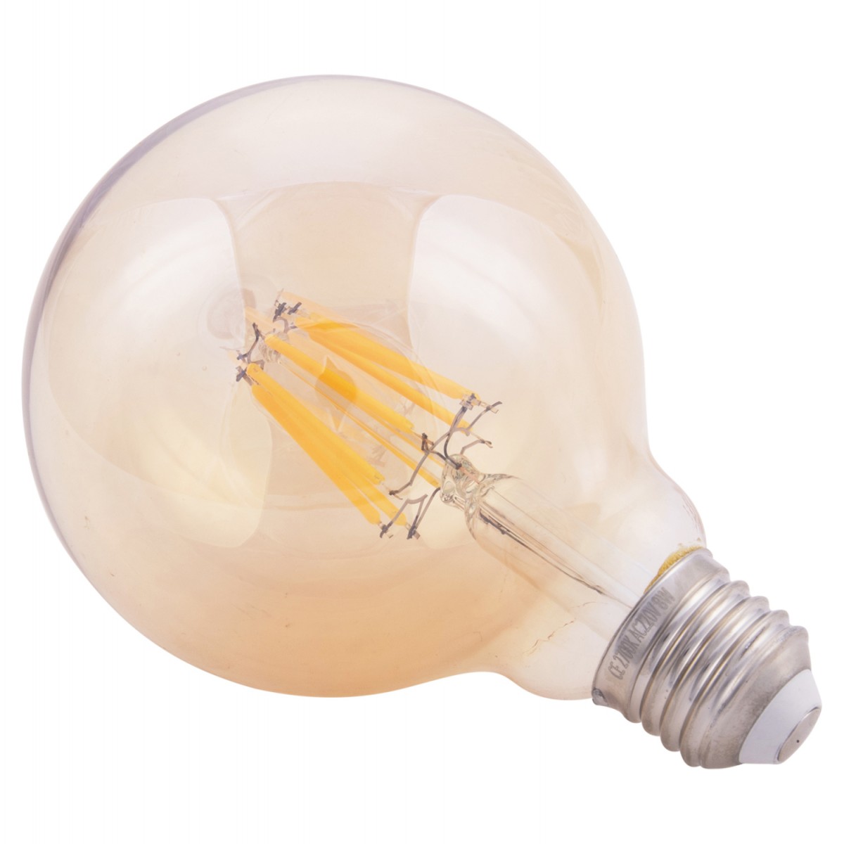 ΛΑΜΠΤΗΡΑΣ GLOBO LED FILAMENT 8W E27 2700K ΧΡΥΣΟ DIMMABLE HM4050.02