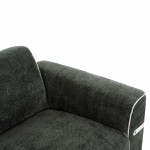 ΣΕΤ ΣΑΛΟΝΙ 2ΤΜΧ 3Θ+2Θ FERIN HM6070.03 ΠΡΑΣΙΝΟ ΥΦΑΣΜΑ ΜΕ ΜΕΤΑΛΛΙΚΑ ΠΟΔΙΑ