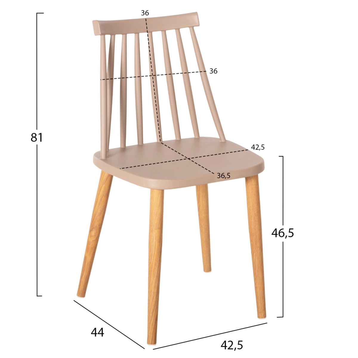 ΣΕΤ ΤΡΑΠΕΖΑΡΙΑΣ 5ΤΜΧ VANESSA HM21181 MDF TOP ΣΕ ΦΥΣΙΚΟ-ΣΚΕΛΕΤΟΣ ΣΕ ΦΥΣΙΚΟ