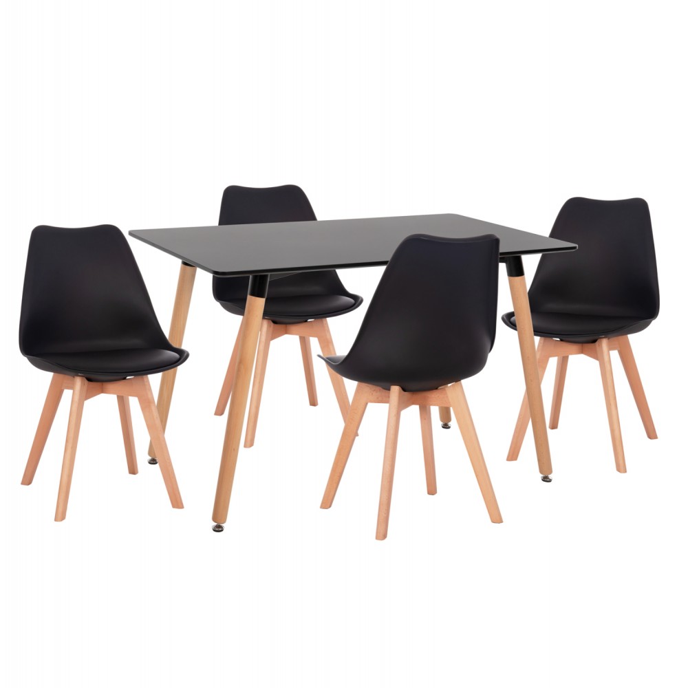 ΣΕΤ ΤΡΑΠΕΖΑΡΙΑΣ 5ΤΜΧ VEGAS HM21185 MDF TOP ΣΕ ΑΝΟΙΧΤΟ ΓΚΡΙ--ΠΟΔΙΑ ΟΞΙΑΣ