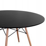 ΣΕΤ ΤΡΑΠΕΖΑΡΙΑΣ 5ΤΜΧ MAGGIE HM21187 MDF TOP & ΠΟΛΥΠΡΟΠΥΛΕΝΙΟ ΣΕ ΜΑΥΡΟ ΧΡΩΜΑ