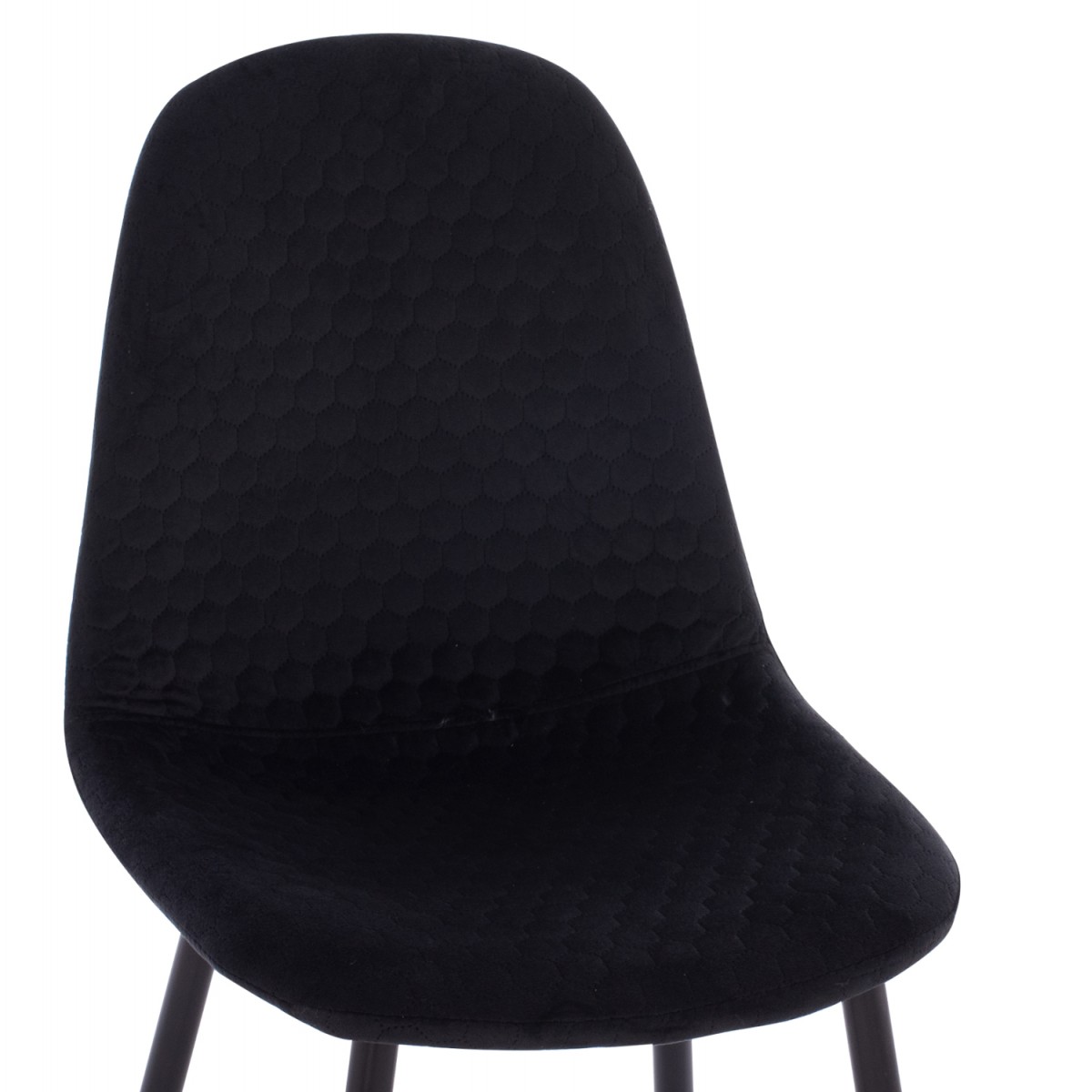 ΣΕΤ ΤΡΑΠΕΖΑΡΙΑΣ 5ΤΜΧ BROLIN HM21191 MDF TOP-ΜΕΤΑΛΛΙΚΑ ΠΟΔΙΑ-ΒΕΛΟΥΔΟ--ΜΑΥΡΟ