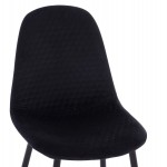 ΣΕΤ ΤΡΑΠΕΖΑΡΙΑΣ 5ΤΜΧ BROLIN HM21191 MDF TOP-ΜΕΤΑΛΛΙΚΑ ΠΟΔΙΑ-ΒΕΛΟΥΔΟ--ΜΑΥΡΟ