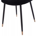 ΣΕΤ ΤΡΑΠΕΖΑΡΙΑΣ 5ΤΜΧ BROLIN HM21191 MDF TOP-ΜΕΤΑΛΛΙΚΑ ΠΟΔΙΑ-ΒΕΛΟΥΔΟ--ΜΑΥΡΟ