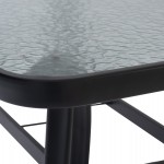 ΣΕΤ ΤΡΑΠΕΖΑΡΙΑΣ MORNER HM21195 ΤΡΑΠΕΖΙ ΜΕ 4 ΠΟΛΥΘΡΟΝΕΣ--ΓΚΡΙ