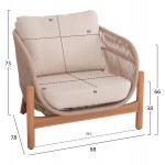 ΣΕΤ ΣΑΛΟΝΙ ΕΞ.ΧΩΡΟΥ 4ΤΜΧ SANJI HM21213 ΞΥΛΟ ΑΚΑΚΙΑΣ-ΑΛΟΥΜΙΝΙΟ-ΣΧΟΙΝΙ