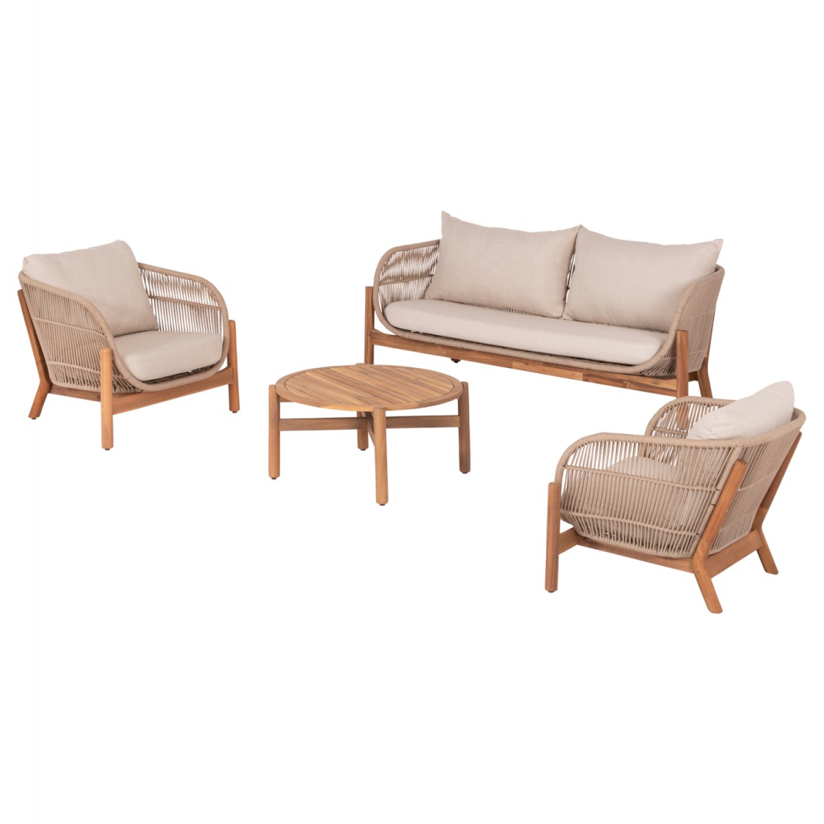 ΣΕΤ ΣΑΛΟΝΙ ΕΞ.ΧΩΡΟΥ 4ΤΜΧ SANJI HM21213 ΞΥΛΟ ΑΚΑΚΙΑΣ-ΑΛΟΥΜΙΝΙΟ-ΣΧΟΙΝΙ