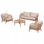 ΣΕΤ ΣΑΛΟΝΙ ΕΞ.ΧΩΡΟΥ 4ΤΜΧ SANJI HM21213 ΞΥΛΟ ΑΚΑΚΙΑΣ-ΑΛΟΥΜΙΝΙΟ-ΣΧΟΙΝΙ