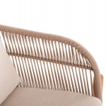 LOUNGE ΣΕΤ SANJI HM21214 ΤΡΑΠΕΖΙ & 2 ΠΟΛΥΘΡΟΝΕΣ--ΞΥΛΟ ΑΚΑΚΙΑΣ-ΑΛΟΥΜΙΝΙΟ-ΣΧΟΙΝΙ