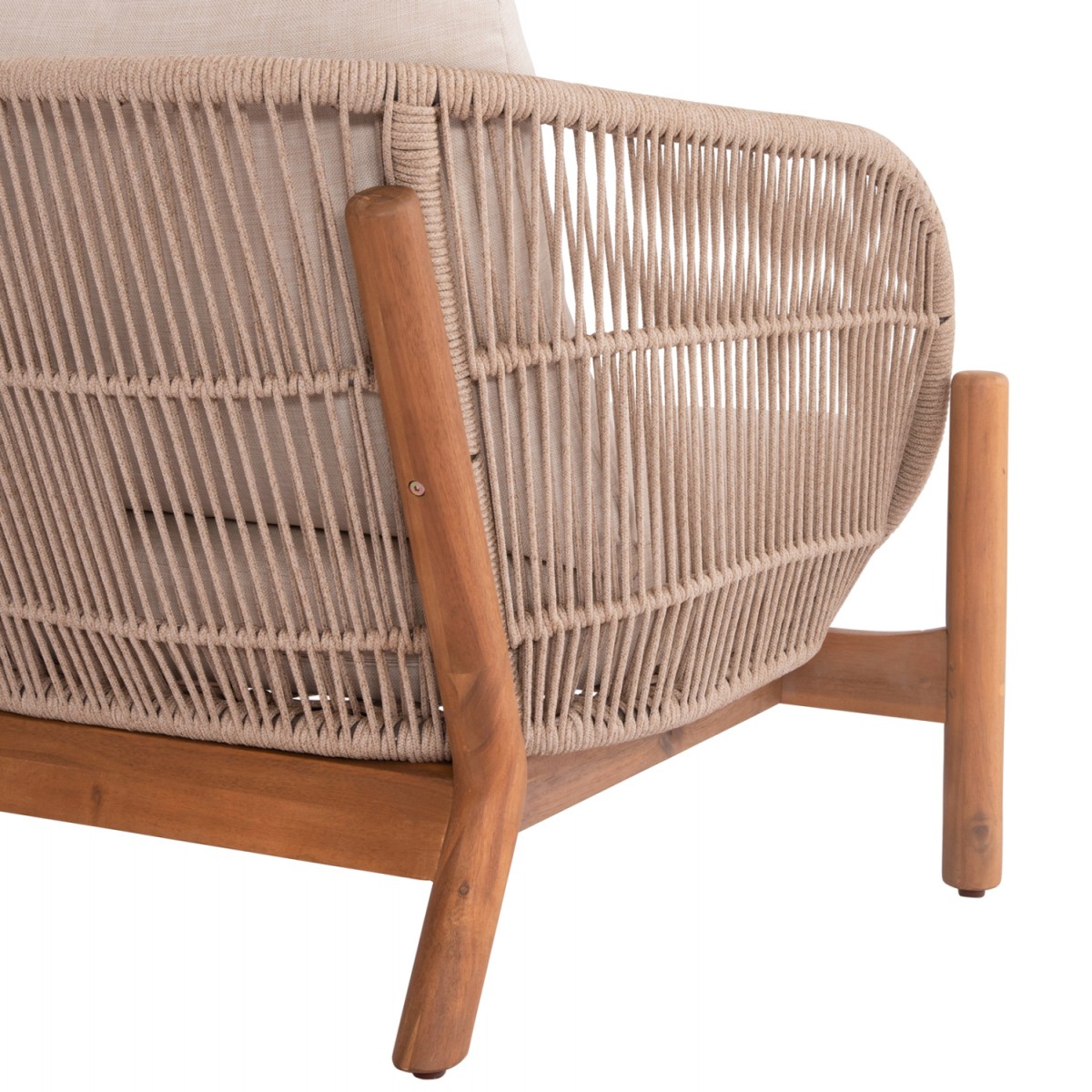 LOUNGE ΣΕΤ SANJI HM21214 ΤΡΑΠΕΖΙ & 2 ΠΟΛΥΘΡΟΝΕΣ--ΞΥΛΟ ΑΚΑΚΙΑΣ-ΑΛΟΥΜΙΝΙΟ-ΣΧΟΙΝΙ