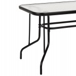 ΣΕΤ ΤΡΑΠΕΖΑΡΙΑΣ 5ΤΜΧ ADAM HM21219.01 ΚΑΡΕΚΛΕΣ ΜΕΤΑΛΛΙΚΕΣ & ΤΡΑΠΕΖΙ 110x60 ΜΑΥΡΟ