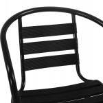 ΣΕΤ ΤΡΑΠΕΖΑΡΙΑΣ 5ΤΜΧ ADAM HM21220 ΚΑΡΕΚΛΕΣ ΜΕΤΑΛΛΙΚΕΣ & ΤΡΑΠΕΖΙ 110x60 ΜΑΥΡΟ