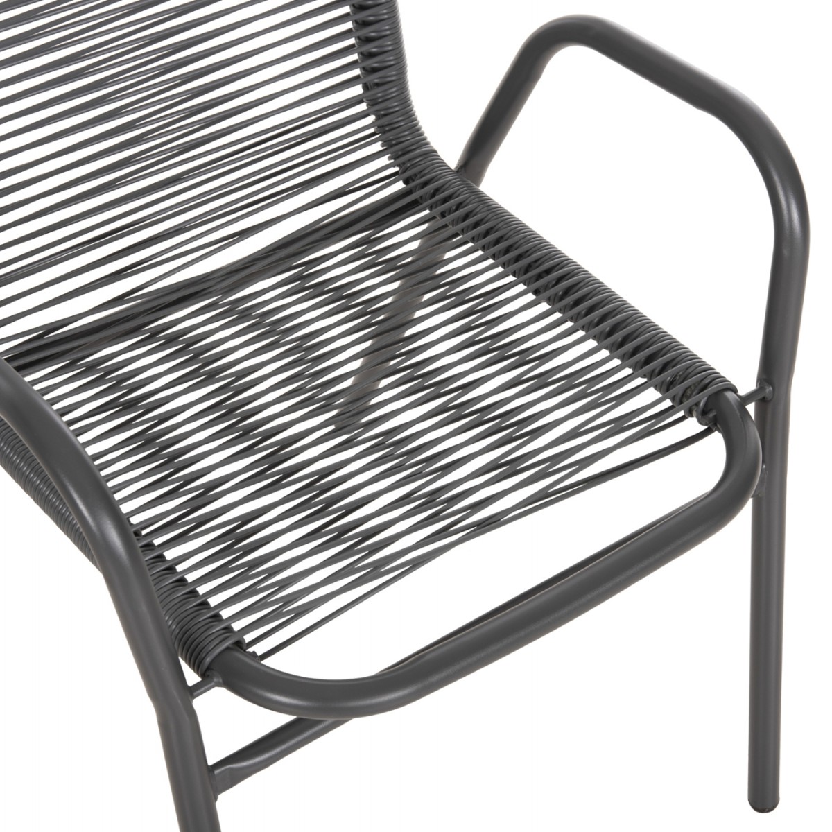 ΣΕΤ ΤΡΑΠΕΖΑΡΙΑΣ 5ΤΜΧ AVRIL HM21221 ΚΑΡΕΚΛΕΣ ΜΕΤΑΛΛΙΚΕΣ & ΤΡΑΠΕΖΙ 110x60 ΓΚΡΙ