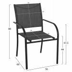 ΣΕΤ ΤΡΑΠΕΖΑΡΙΑΣ 5ΤΜΧ REDAN HM21223.01 ΤΡΑΠΕΖΙ & 4 ΠΟΛΥΘΡΟΝΕΣ ΣΕ ΜΑΥΡΟ