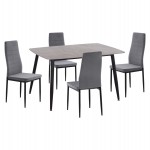 ΣΕΤ ΤΡΑΠΕΖΑΡΙΑΣ 5ΤΜΧ RAVEN HM21224.03 ΚΕΡΑΜΙΚΟ TOP ΓΚΡΙ ΜΑΡΜΑΡΟ--ΒΕΛΟΥΔΟ ΓΚΡΙ