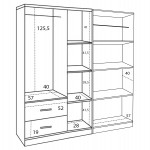 ΝΤΟΥΛΑΠΑ 5ΦΥΛΛΗ CAESAR HM21234.02 ΜΕΛΑΜΙΝΗ ΧΡΩΜΑ SONAMA 150x42.5x181Υεκ