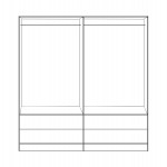 ΝΤΟΥΛΑΠΑ 4ΦΥΛΛΗ REINA ME 4 ΣΥΡΤΑΡΙΑ HM21259 ΜΕΛΑΜΙΝΗ ΓΚΡΙ-SONAMA 160x42x180Υεκ