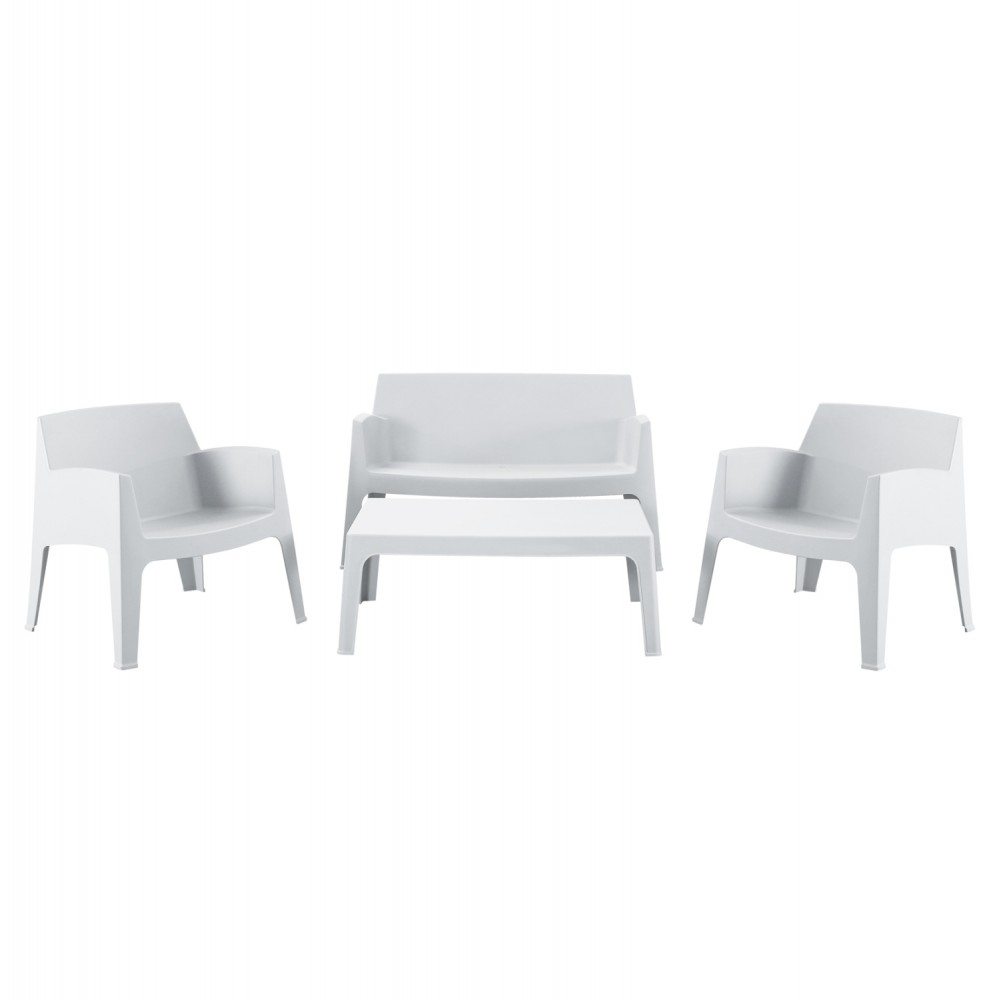 ΣΕΤ ΣΑΛΟΝΙ ΕΞ.ΧΩΡΟΥ 4ΤΜΧ SLEEK HM21268.01 ΛΕΥΚΟ ΠΟΛΥΠΡΟΠΥΛΕΝΙΟ