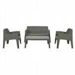 ΣΕΤ ΣΑΛΟΝΙ ΕΞ.ΧΩΡΟΥ 4ΤΜΧ SLEEK HM21268.05 DARK OLIVE GREEN ΠΟΛΥΠΡΟΠΥΛΕΝΙΟ