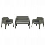 ΣΕΤ ΣΑΛΟΝΙ ΕΞ.ΧΩΡΟΥ 4ΤΜΧ SLEEK HM21268.05 DARK OLIVE GREEN ΠΟΛΥΠΡΟΠΥΛΕΝΙΟ