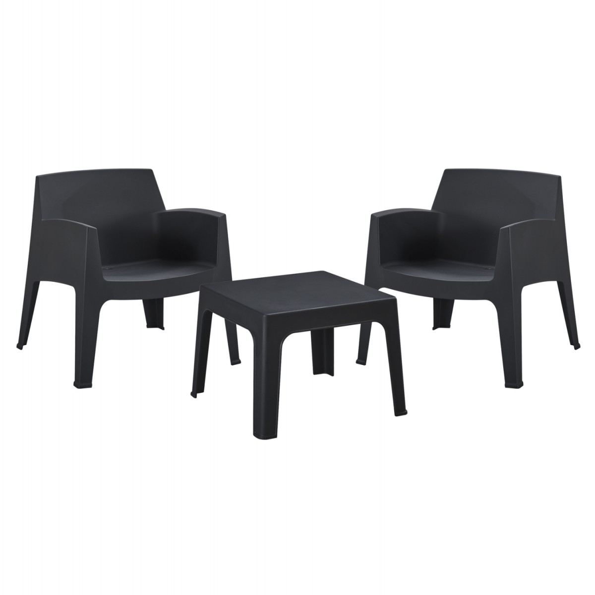 ΣΕΤ LOUNGE 3ΤΜΧ SLEEK HM21274.02 ΜΑΥΡΟ ΠΟΛΥΠΡΟΠΥΛΕΝΙΟ